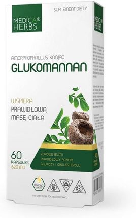 Medica Herbs Glukomannan 558 Mg Standaryzowany Wyciąg 60Kaps