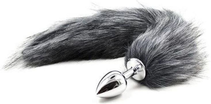 Coda Da Coniglietto Bondagerie Con Plug Anale - Taglia S, Nero, Alluminio - Foto 6