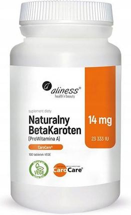 Aliness Naturalny BetaKaroten 14 mg - 100 tabl.