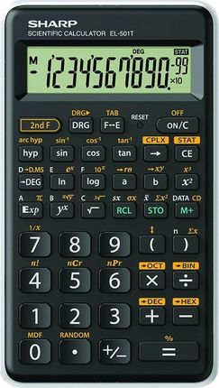 Sharp Kalkulator Kalkulačka - El-501T Bílá (Balení Blister)