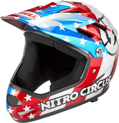 Bell Sanction Red Silver Blue Nitro Circus