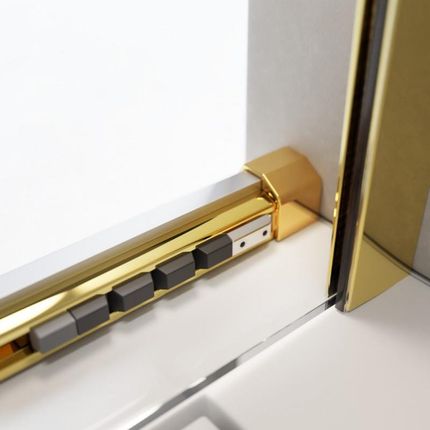 Radaway Furo Gold Dwj 120Cm Lewe Złoty Przeźroczyste Easy Clean (101076220901L+101105800101) - zdjęcie 4