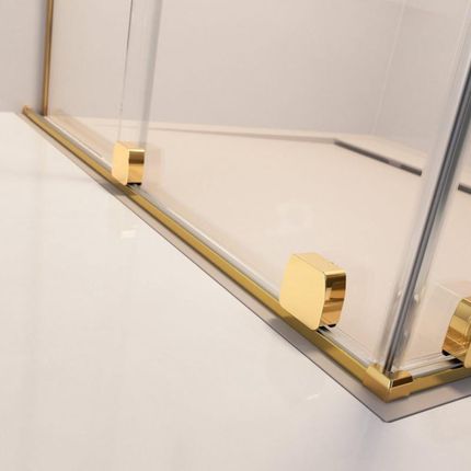 Radaway Furo Gold Dwj 120Cm Lewe Złoty Przeźroczyste Easy Clean (101076220901L+101105800101) - zdjęcie 5