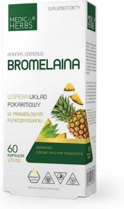 Medica Herbs Bromelaina Utrata Wagi 60Kaps