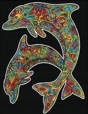 Zdjęcie KOLOROWANKA WELWETOWA 47X35 DELFINY - Bartoszyce