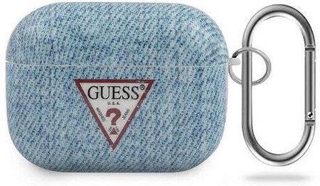 Guess GUACAPTPUJULLB Apple AirPods Pro cover niebieski/light blue Jeans Collection 