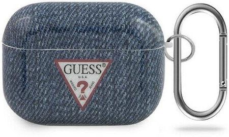 Guess GUACAPTPUJULDB Apple AirPods Pro cover granatowy/dark blue Jeans Collection