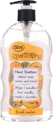 Naturaphy Żel Do Dezynfekcji Rąk Melon Alcohol Hand Sanitizer With Fresh Melon Fragrance 650Ml