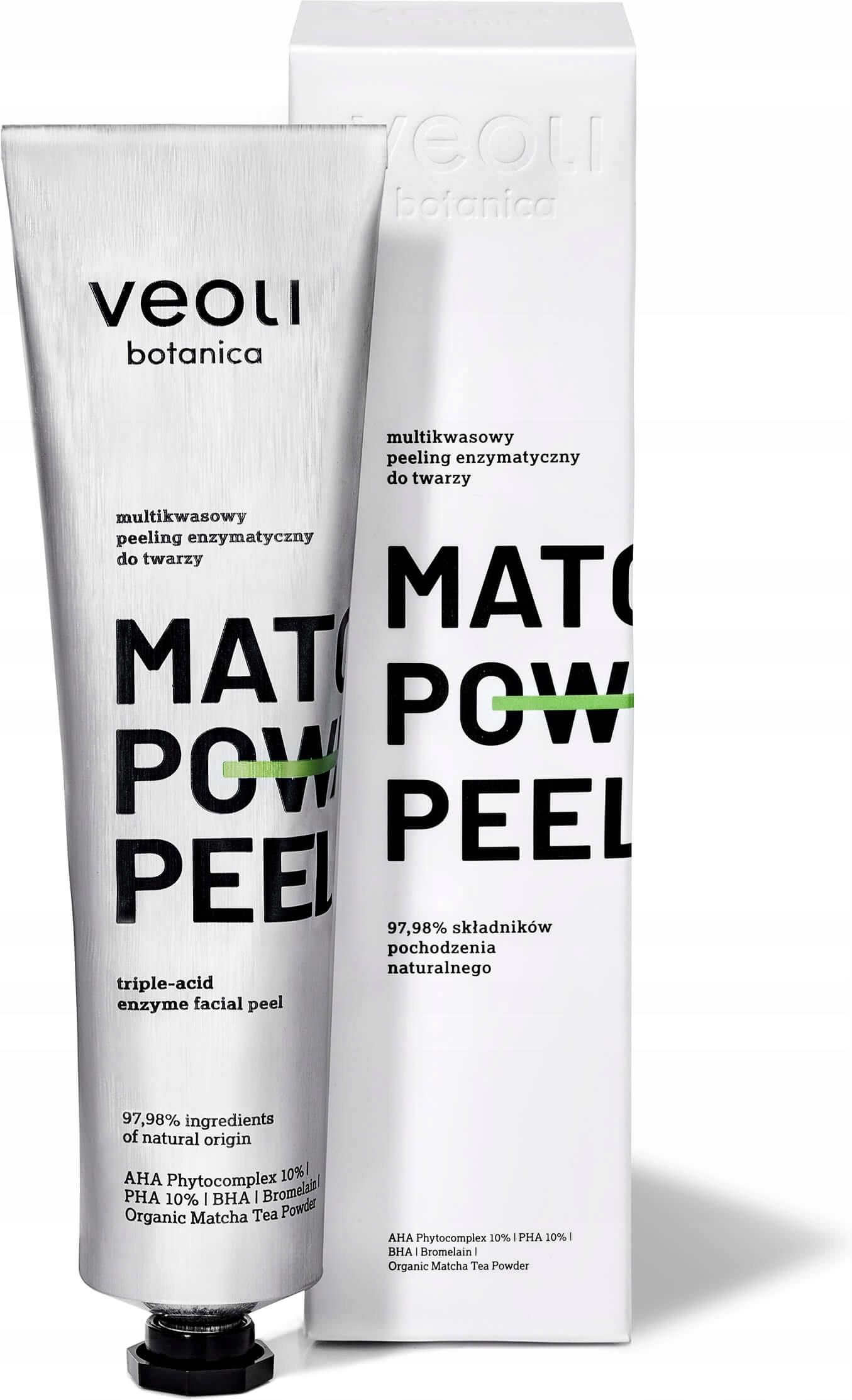 Veoli Botanica Multikwasowy Peeling Enzymatyczny Matcha Power Peeling 75ml - zdjęcie 1 Veoli Botanica Multikwasowy Peeling Enzymatyczny Matcha Power Peeling 75ml