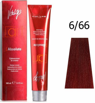 Vitalitys Art Absolute Farba Do Włosów 6/66 Wulkaniczna Czerwień Trwała Koloryzacja 100 ml