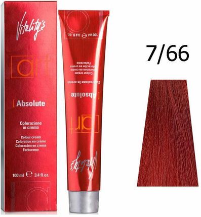 Vitalitys Art Absolute Farba Do Włosów 7/66 Płomienna Czerwień Trwała Koloryzacja 100 ml