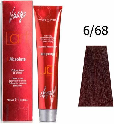 Vitalitys Art Absolute Farba Do Włosów 6/68 Ognista Czerwień Trwała Koloryzacja 100 ml
