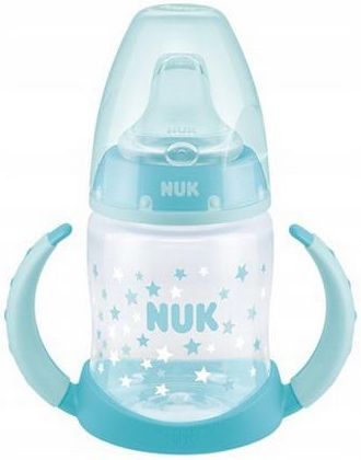 NUK First Choice z uchwytem 6-18M 150 ml niebieski/gwiazdki