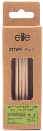 Elite Stop Plastic Patyczki Do Skórek 8 Szt. 4 Szt. + 4szt. Z Pilniczkiem