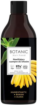 Botanic Hairfood Nawilżający Szampon Do Włosów Banan I Aloes 500 ml
