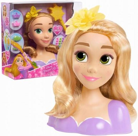 Disney Głowa Lalka do czesania stylizacji Roszpunka + Akcesoria - Ceny ...