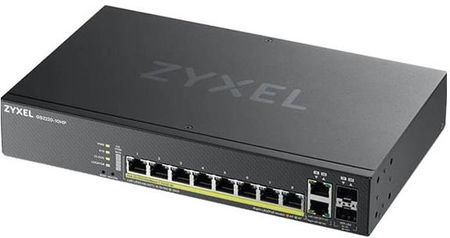 Zyxel Gs2220-10Hp Eu Region 8-Port Gbe L2 Poe Switch With Gbe Uplink 1 Year Ncc Pro Pack License Bundled (GS222010HPEU0101F)