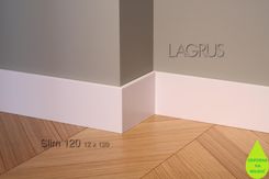 Zdjęcie Lagrus Slim 120 Biała Listwa 12X120X2440Mm - Sulejówek