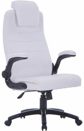 vidaXL Krzesło Obrotowe Z Białej Sztucznej Skóry Regulowane