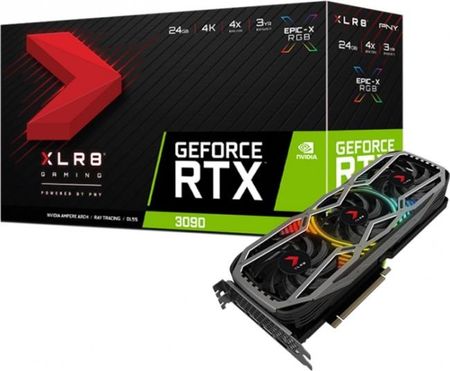 PNY GeForce RTX 3090 24GB XLR8 Gaming REVEL EPIC-X RGB™ Triple Fan Edition (VCG309024TFXPPB)