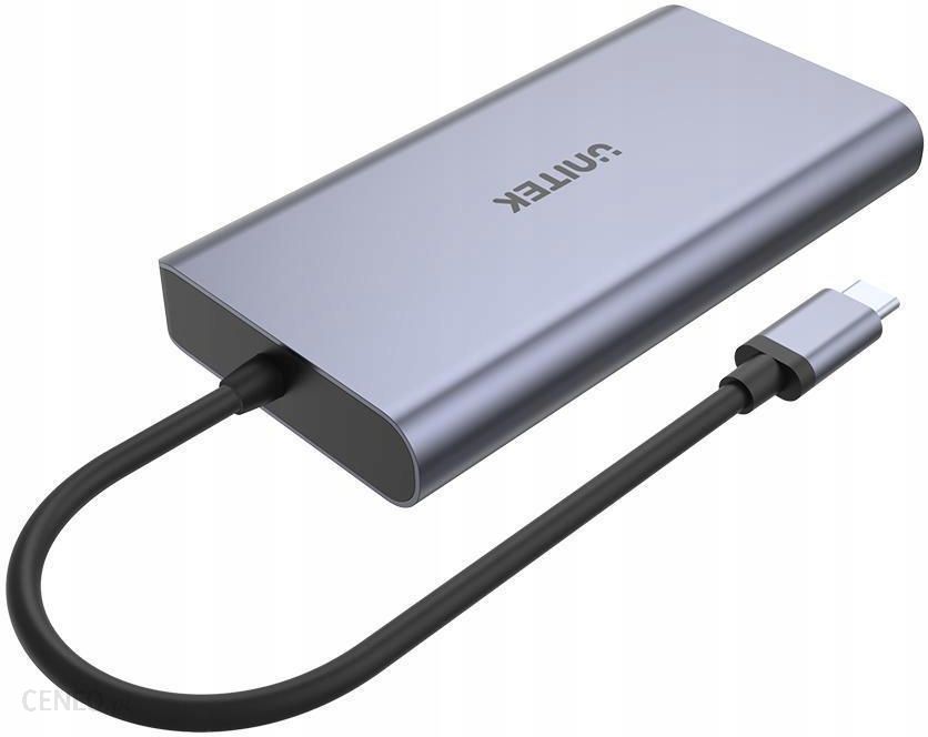 Unitek USB-C 2x USB 3.1 HDMI DP RJ45 czytnikSD (D1056A)