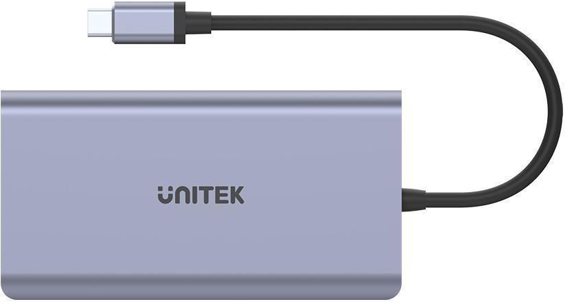 Unitek USB-C 2x USB 3.1 HDMI DP RJ45 czytnikSD (D1056A)