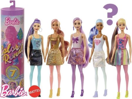 Lalka Barbie Color Reveal Kolorowa Niespodzianka Brokatowa GTR93 GWC55 Ceny i opinie Ceneo.pl
