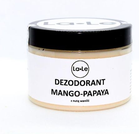 La-Le Naturalny Dezodorant W Kremie Mango Papaya Z Nutką Wanilii 150G