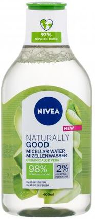 Nivea Naturally Good Organic Aloe Vera płyn micelarny 400 ml