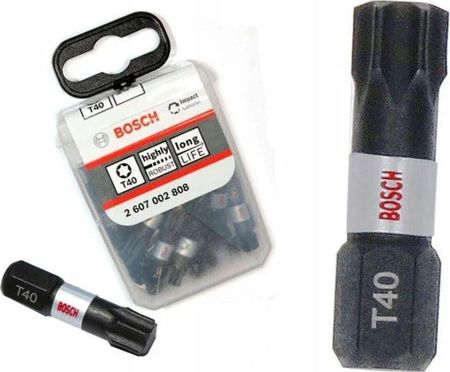 Bosch wiertła Impact Control w opakowaniach Tic Tac Box T40 2607002808