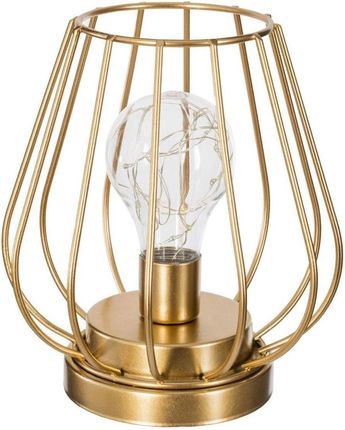 Atmosphera Lampa LED z żarówką dekoracyjną 17 cm złoty