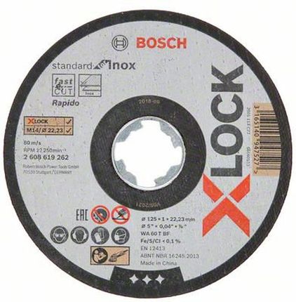 Bosch tarcze tnące Standard for Inox z mocowaniem X-Lock 2608619262
