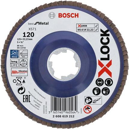 Bosch tarcza listkowa X571 Best for Metal z systemem X-Lock 2608619212