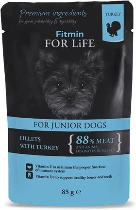 Fitmin Dog For Life Junior Turkey In Gravy Indyk W Sosie 85G