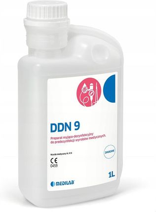 Medilab DDN 9 Preparat do dezynfekcji narzędzi i endoskopów 1L Butelka zakręcana    (OP003)