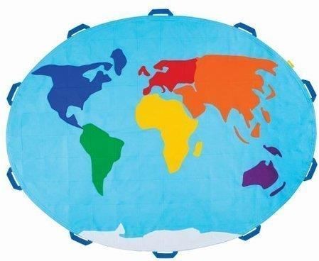 Akson Zestaw Mata Edukacyjna Mapa Świata Zabytki