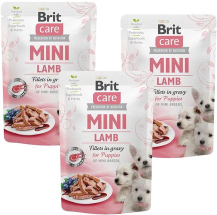 Brit Care Dog Mini Puppy Lamb Fillets In Gravy 12X85G