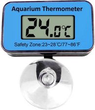 Ringder TERMOMETR DO AKWARIUM LCD Z PRZYSSAWKĄ WODOODPORNY AT1 - Termometry do akwarium