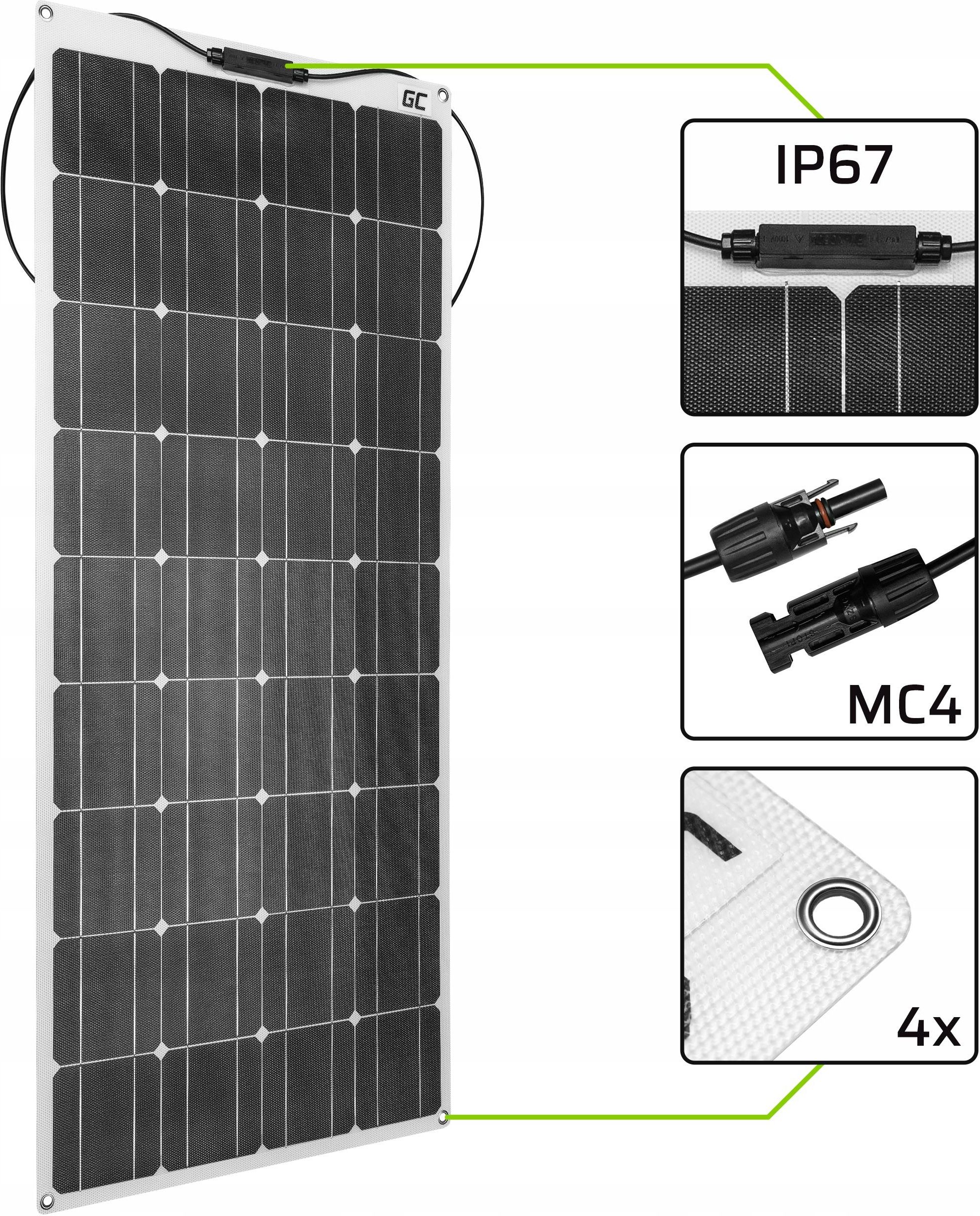 Green Cel PANEL SOLARNY ELASTYCZNY 100W 12V 18V - Opinie i ceny na Ceneo.pl