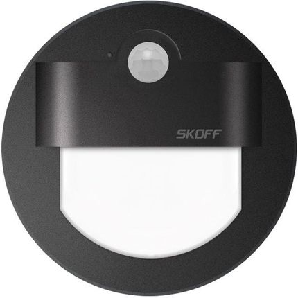 SKOFF - OPRAWY SCHODOWE LED - OPRAWKA RUEDA LED 2,4W 3000K 230V PIR - CZARNY MAT - MM-RUE-D-H-1-ML-ML-01 MMRUEDH1MLML01