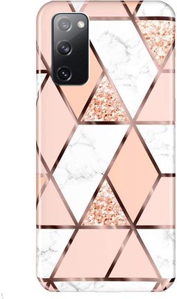Erbord Etui Slim do Samsung Galaxy S20 FE Marble Pattern Pink Różowy