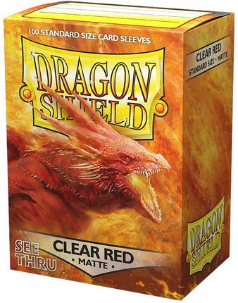 Dragon Shield Ds Matte Clear Red 100 szt