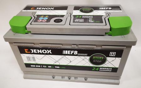Jenox EFB START-STOP R080658S 12V 80 Ah / 760 A