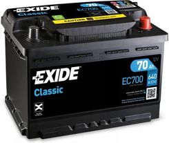AKUMULATOR EXIDE CLASSIC P+ 70AH/640A