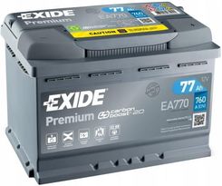 AKUMULATOR EXIDE PREMIUM P+ 77AH/760A