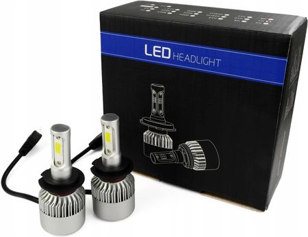 Żarówki Led H7 S2 72W Cob Mocne Zestaw 16000 lm - zdjęcie 5