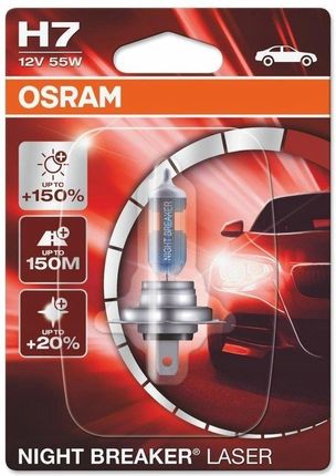 Żarówka OSRAM H7 Night Breaker Laser +150% (1 sztuka)