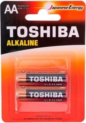 TOSHIBA RED LINE ALKALINE BATERIE ALKALICZNE LR6 AA 1,5V BLISTER 2SZT