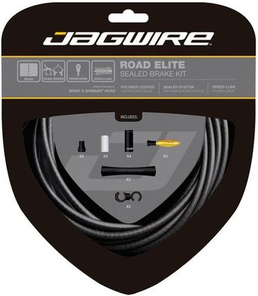 Jagwire Road Elite Sealed Zestaw Linek Stealth Black
