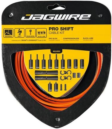Jagwire 2X Pro Shift Linka Zestaw Orange